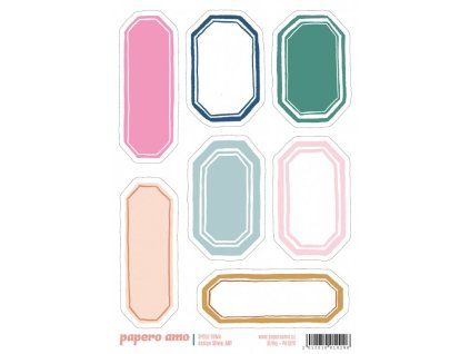 Papero amo - Samolepky arch - SPOLU DOMA / Štítky