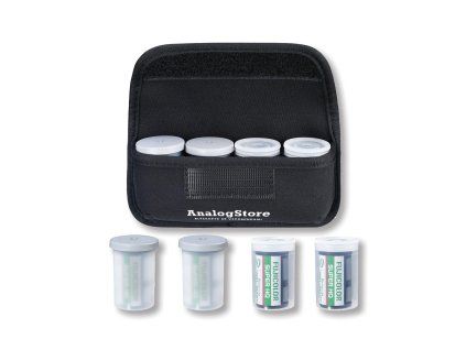 Storage Canvas Bag for 4pcs 135 Film Black