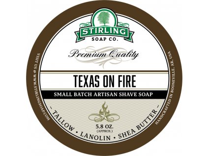 Stirling Texas On Fire mýdlo holení