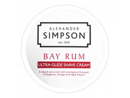 Simpsons Ultra-Glide Shave Cream - Bay Rum