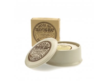 Mitchell's Wool Fat mýdlo na holení v keramické misce