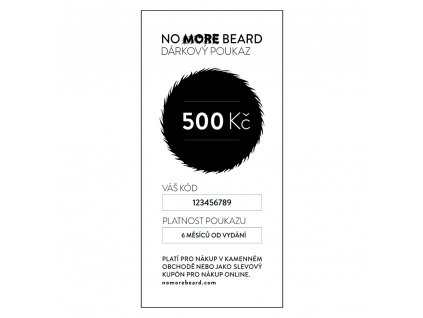 Dárkový poukaz nomorebeard.com