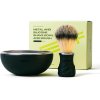 LEAF Shave Bowl Brush Set Black