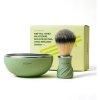 LEAF Shave Bowl Brush Set Sage