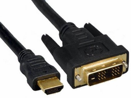 PremiumCord DVI - HDMI propojovací, stíněný, 2m