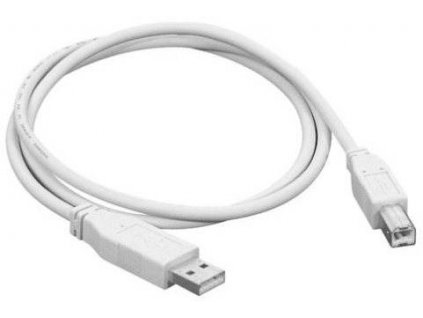 OEM USB 2.0 propojovací 1.8m A-B - bílý (šedý)