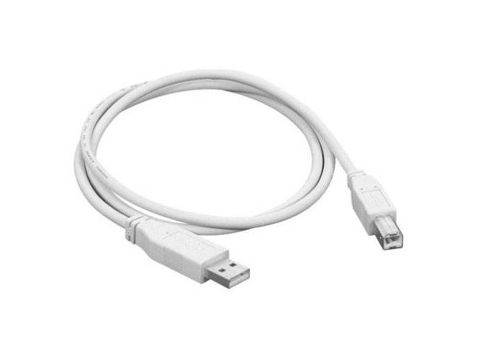 OEM USB 2.0 propojovací 1.8m A-B - bílý (šedý)