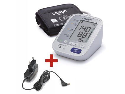 OMRON M3 s barevným indikátorem hypertenze + zdroj