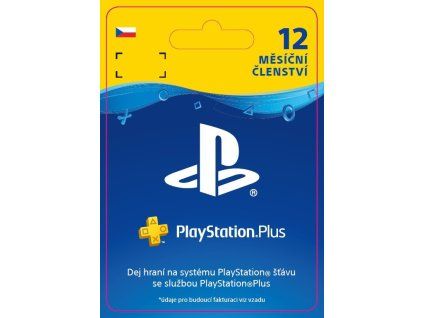 PlayStation Plus 12 měsíční členství - CZ