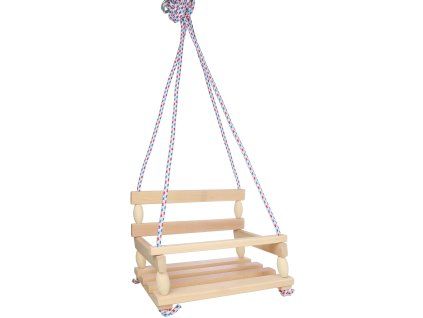 Dřevěná houpačka - přírodní