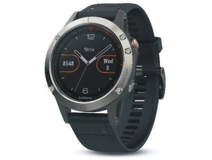 Garmin Fenix 5 Silver Optic Black band