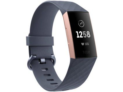 Fitbit Charge 3 Blue Grey / Rose-Gold Aluminium