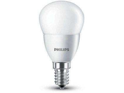 Philips LED Kapka 5,5-40W, E14, 2700K, Mléčná