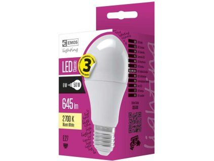 EMOS LED žárovka Classic A60 9W E27 studená bílá