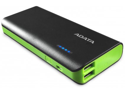 ADATA PT100 Power Bank 10000mAh černo-zelená