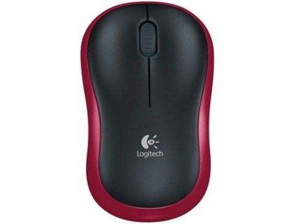 Logitech Wireless Mouse M185 červená