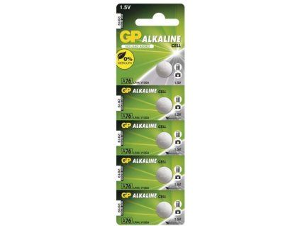 GP LR44 (A76) alkalická 5ks v blistru