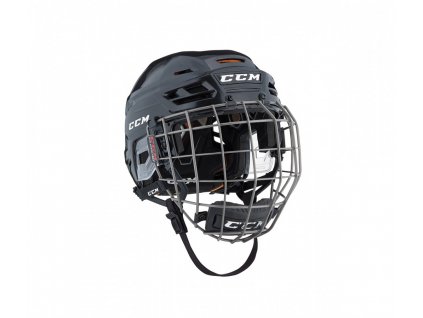 Eishockey Helm mit Gitter CCM Tacks 710 - L Black (combo)