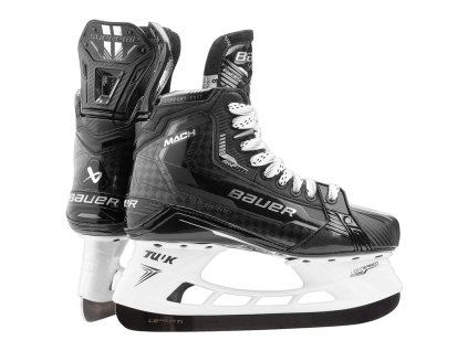Eishockey Schlittschuhe BAUER TI SUPREME MACH SR 9.5 FIT3 (breiter, EUR 45)