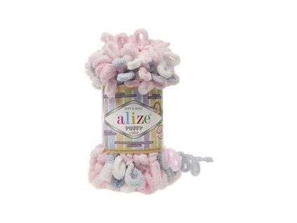 Alize Puffy Color 5864 Pink-Grey