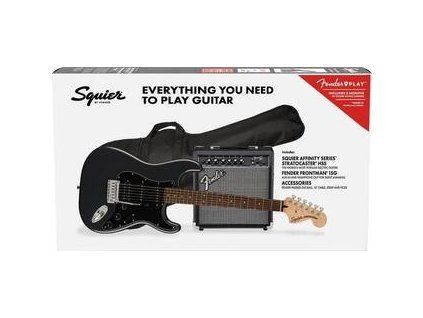 Fender Squier Affinity Series Stratocaster HSS Pack LRL Charcoal Frost Metallic