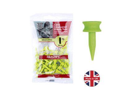 Masters Golf Plastic Graduated Tees 1 Inch Lime 35 pcs