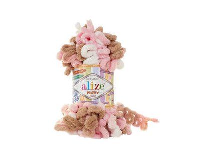Alize Puffy Color 6046 Pink-Brown