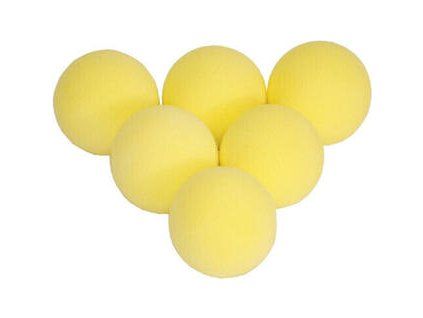 Longridge Yellow Foam Practice Ball 6 Pk
