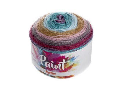 Katia Paint 66 Emerald/Brown/Rose/Light Turquoise