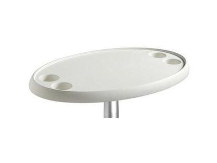 Osculati White oval table 762 x 457 mm