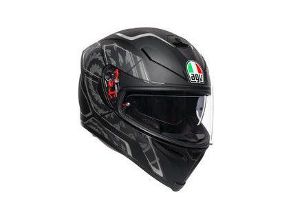 AGV K-5 S Tornado Matt Black/Silver Helmet