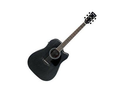 Ibanez AW84CE-WK Weathered Black, Open Pore