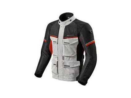 Rev'it! Outback 3 Silver-Red Textile Jacket