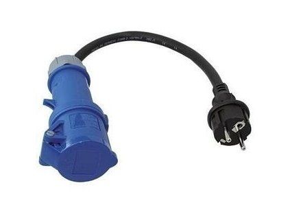 Lindemann Schuko Plug to CEE socket adapter cable 0,4m