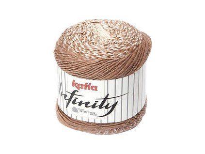 Katia Infinity 100 Off White/Fawn Brown