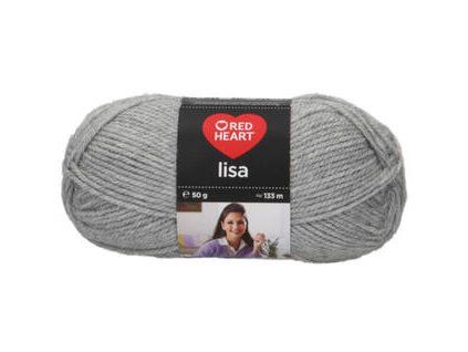 Red Heart Lisa 05668 Mid Grey Melange