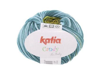 Katia Candy 677 Green/White/Blue