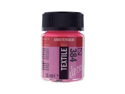 Amsterdam Textile Deco Fabric Paint 16 ml 384 Reflex Rose