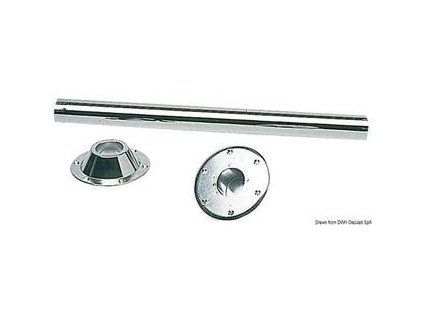 Osculati Table leg 70 cm chrome-plated steel