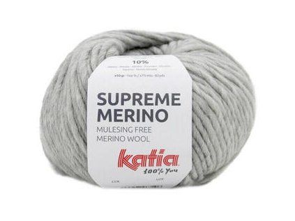 Katia Supreme Merino 82 Light Grey