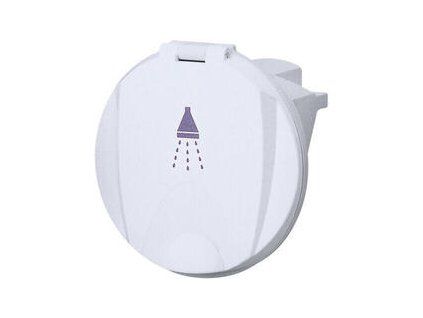 Nuova Rade Case for Shower Head, Round, with Lid White