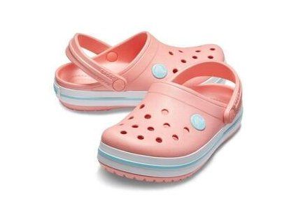 Crocs Kids' Crocband Clog Melon/Ice Blue