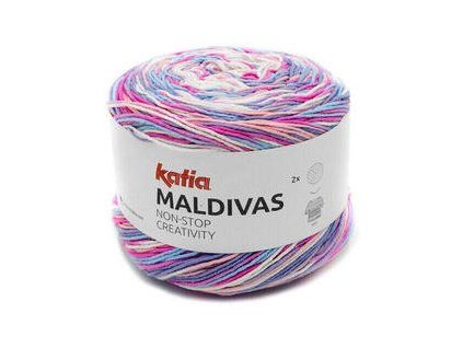 Katia Maldivas 88 Rose/Sky Blue/Very Light Rose