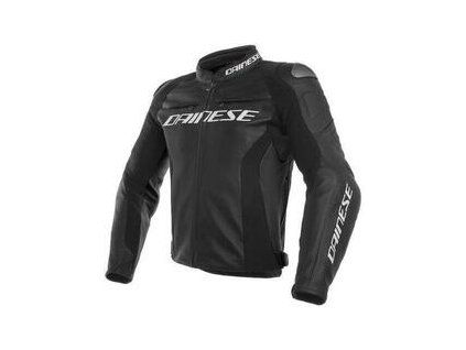Dainese Racing 3 Black Leather Jacket