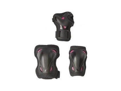 Rollerblade Skate Gear W 3 Pack Black/Raspberry