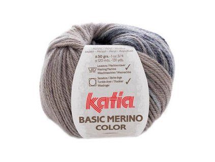 Katia Basic Merino Color 203 Grey/Fawn Brown