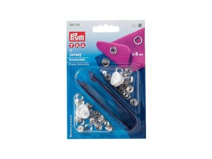 PRYM Snap Fasteners 390100 Silveroured 8 mm