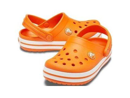 Crocs Kids' Crocband Clog Orange 19-20