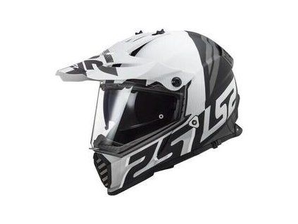 LS2 MX436 Pioneer Evo Evolve Matt White Black Helmet