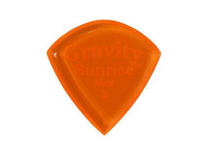 Gravity Picks GSUM3P Sunrise Mini 3.0mm Polished Orange